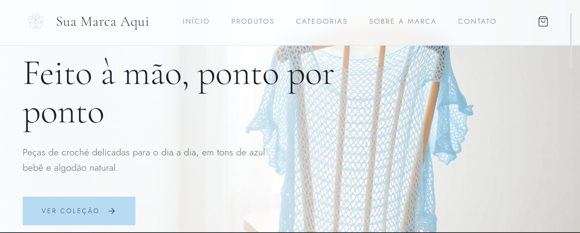 Site criado para Loja de Crochê